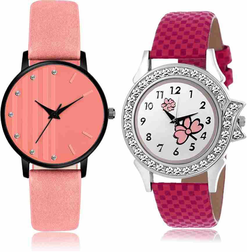 Trendy ladies leather top watch flipkart