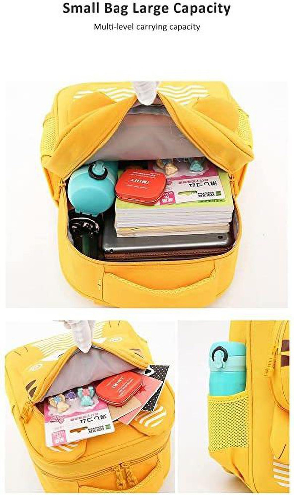 Yellow backpack with side pockets cheap