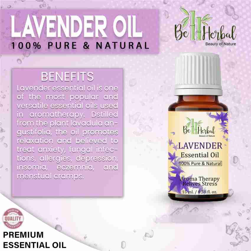 Organic Lavender Essential Oil, 100% Pure and Natural Undiluted Premium  Therapeutic Grade Oil for Diffuser, Aromatherapy, Skin, Face & Hair 