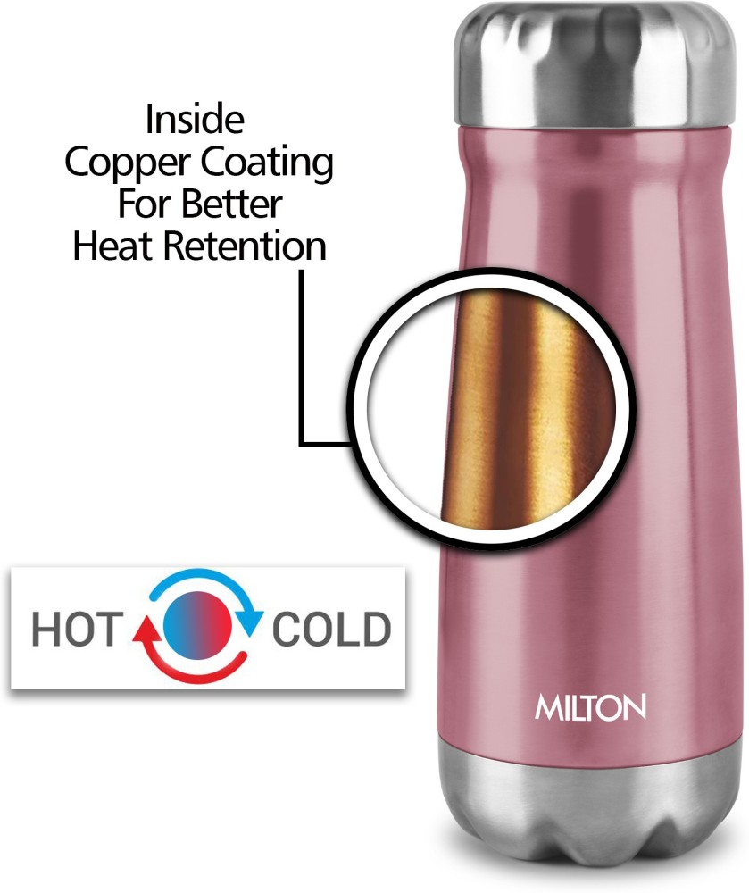 Beautiful Milton Thermosteel Hot and Cold Soup Flask 515 ml Silver