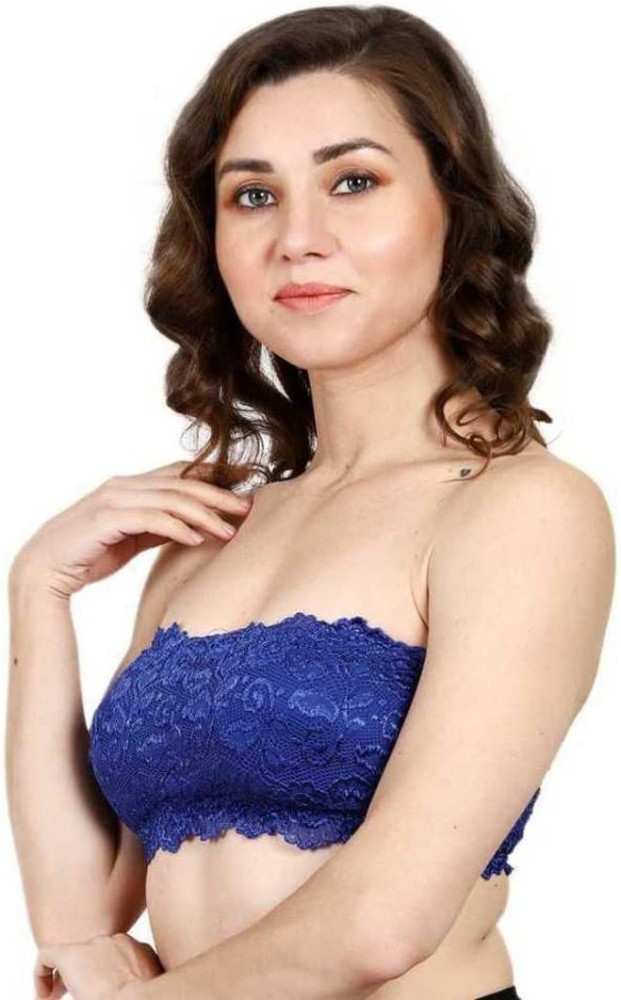 Buy Alzuri Lace and Net Tube Bra for Girls and Womens