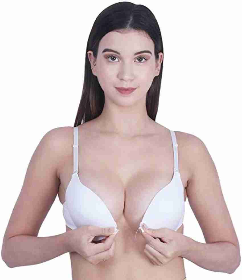 EYESOFPANTHER Front Open Push up Padded Bra Women Plunge Lightly