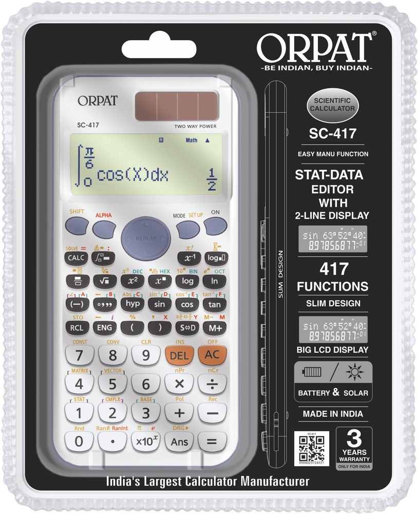 Flipkart ORPAT SC 417 SC 417 Scientific Calculator Scientific