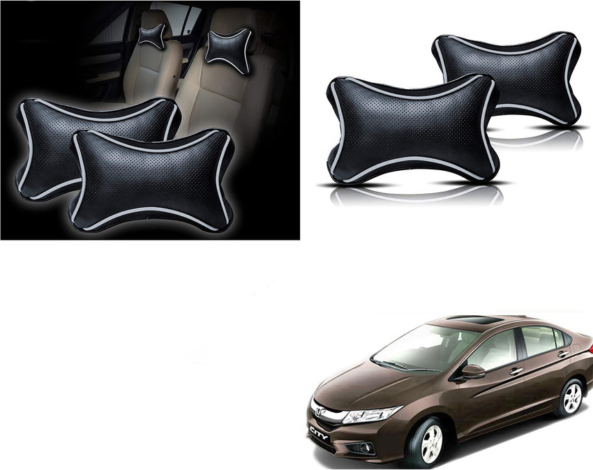 EXCHANGE CARTRENDING Black White Polyester Car Pillow Cushion for Honda Price in India Buy EXCHANGE CARTRENDING Black White Polyester Car Pillow Cushion for Honda online at Flipkart