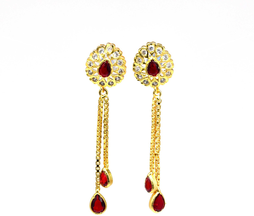 Flipkart Buy Mk Jewellery rajputi jadau earrings Brass Drops