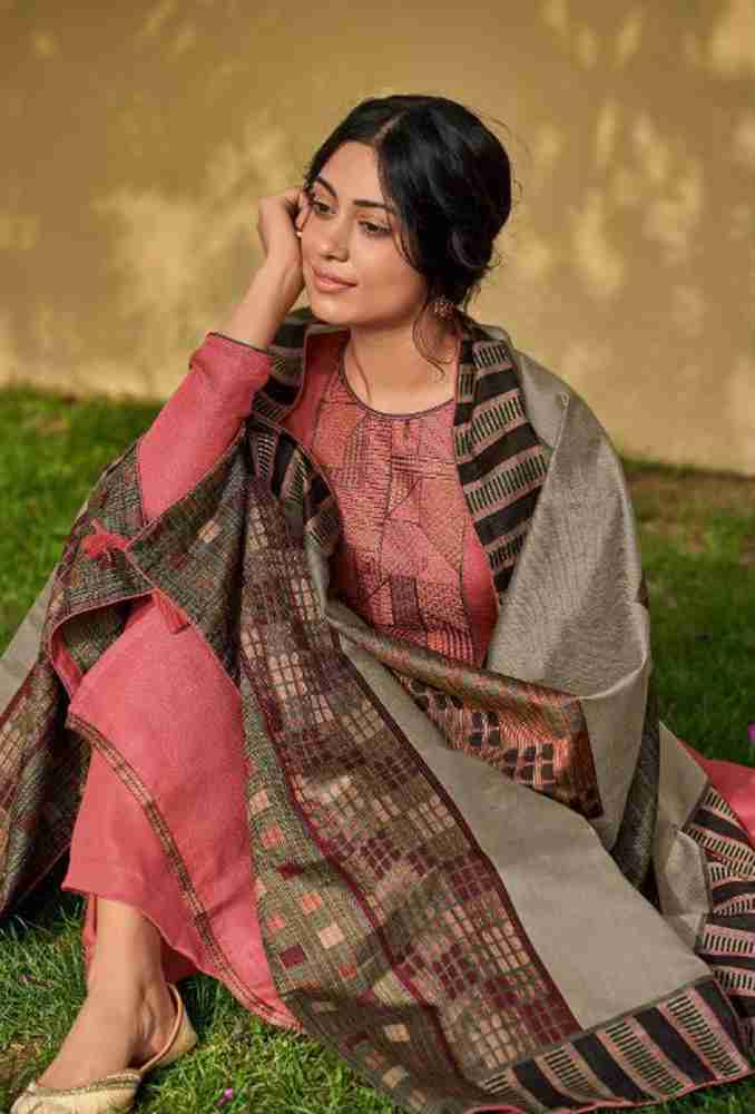 Linen salwar suit material best sale