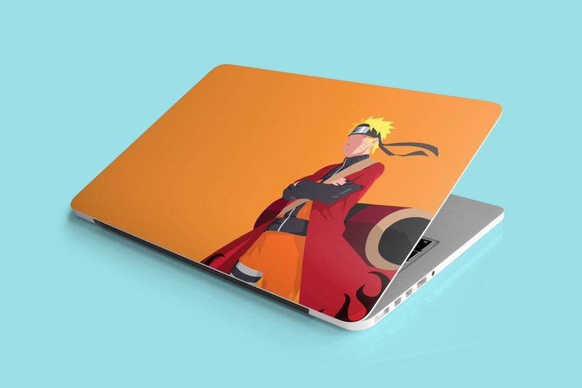 DwellAmor Anime Naruto with Back Panel & Wrist pad Vinyl Laptop