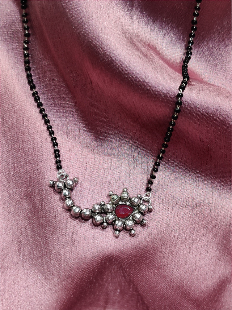 Oxidised nath new arrivals mangalsutra