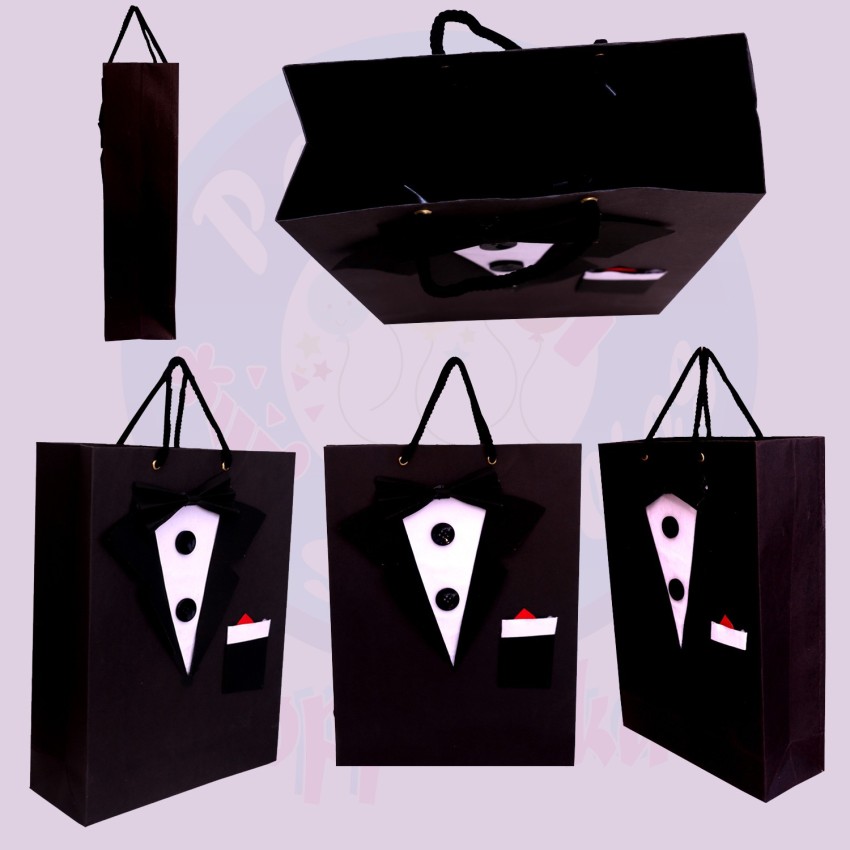 Black Small Gift Bags  12 Pk Party Supplies Canada  Open A Party