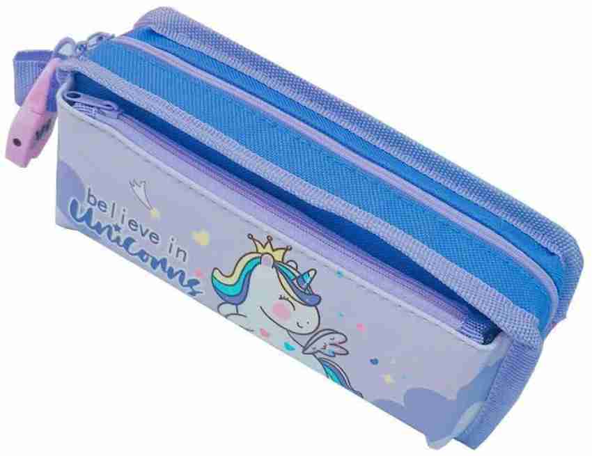 Transparent Unicorn Pencil Case Big Zipper