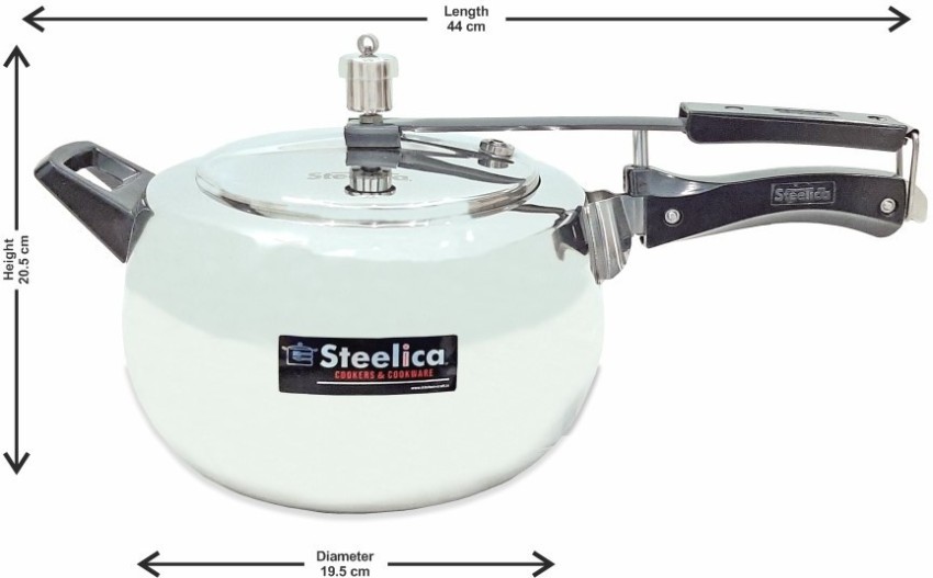 steelica STEELICA COOKER 5.5 L Induction Bottom Pressure Cooker