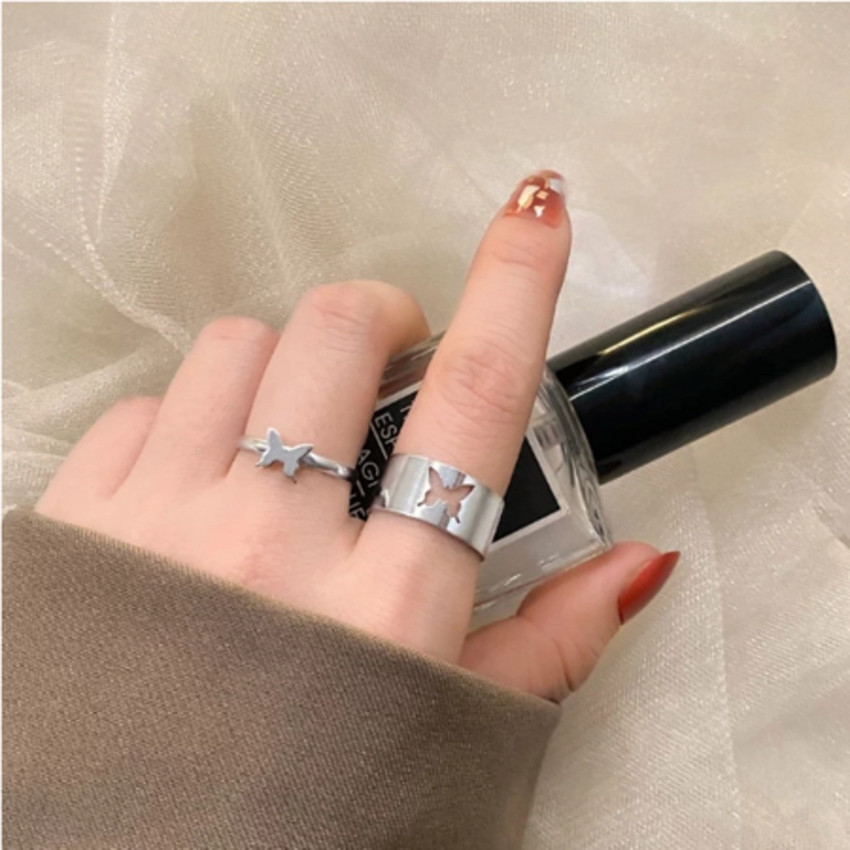 Butterfly couple ring shop set