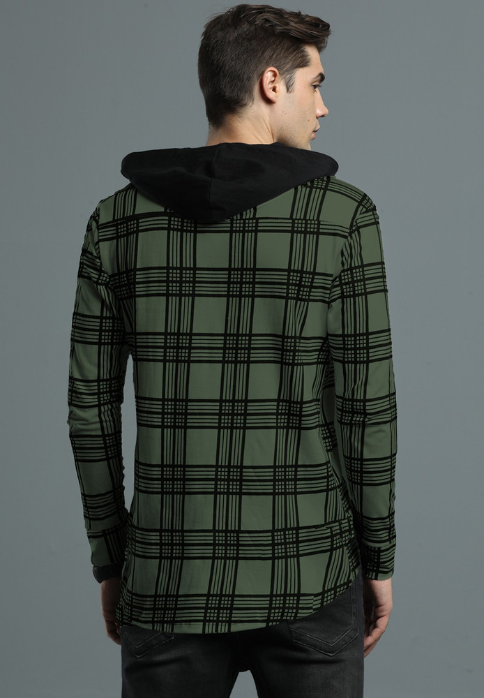 LEWEL Men Checkered Casual Green, Black Shirt - Buy LEWEL Men Checkered  Casual Green, Black Shirt Online at Best Prices in India | Flipkart.com