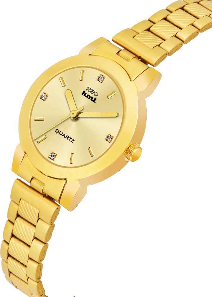 NEO HMT for women girls 403 23.5k gold plated wrist watch Analog