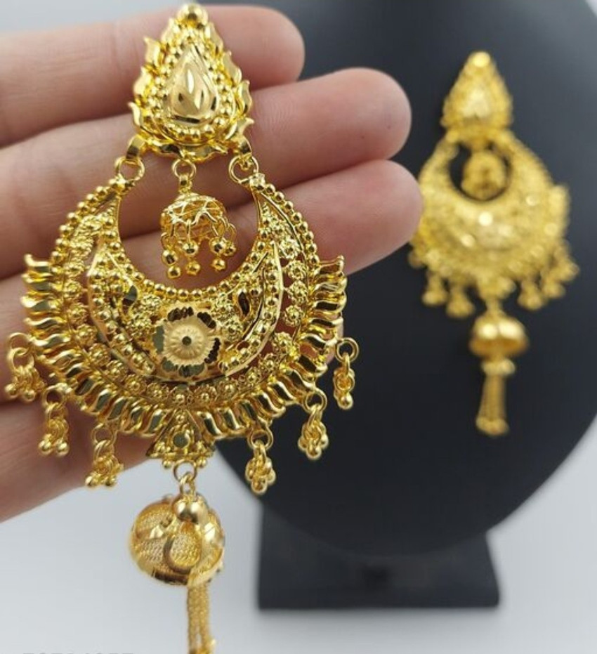 Bijali Jhala Earrings Bijli Gold Earrings EARRINGS 22K Antique