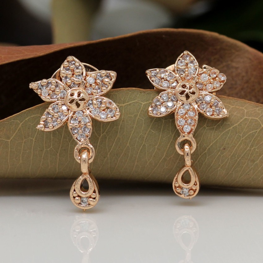Flipkartcom  Buy mantrikas Purple American Diamond Earrings Metal Earring  Set Online at Best Prices in India
