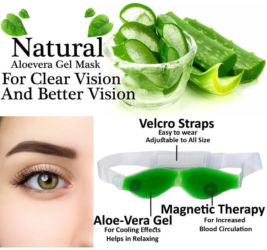 SEUNG Aloe Vera Cool Gel Eye Mask Summer Ice Cooling Sleeping