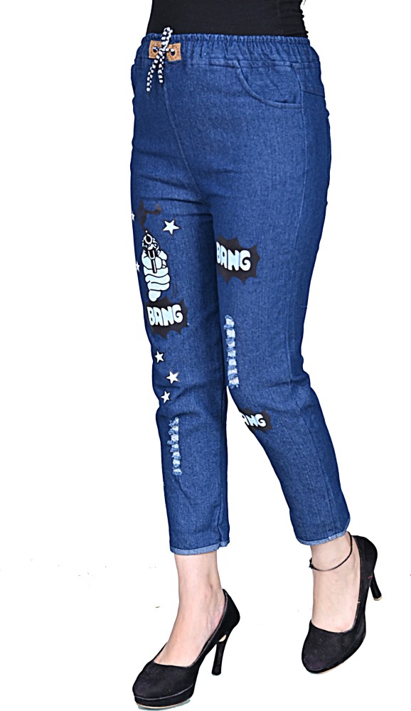 GLAMHOOD Jogger Fit Girls Blue Jeans - Buy GLAMHOOD Jogger Fit Girls Blue  Jeans Online at Best Prices in India