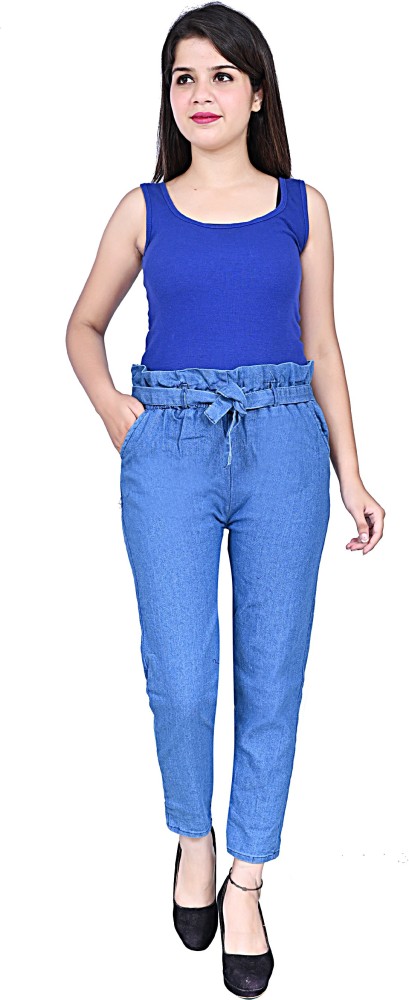 GLAMHOOD Jogger Fit Girls Blue Jeans - Buy GLAMHOOD Jogger Fit Girls Blue  Jeans Online at Best Prices in India