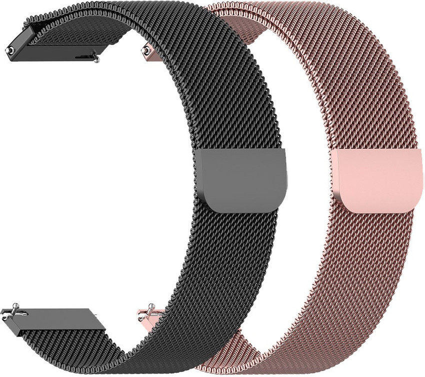 AOnes Pack of 2 Magnetic Loop Watch Strap for Skagen Falster 2