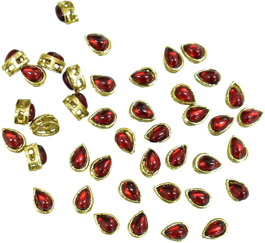 Red kundan new arrivals