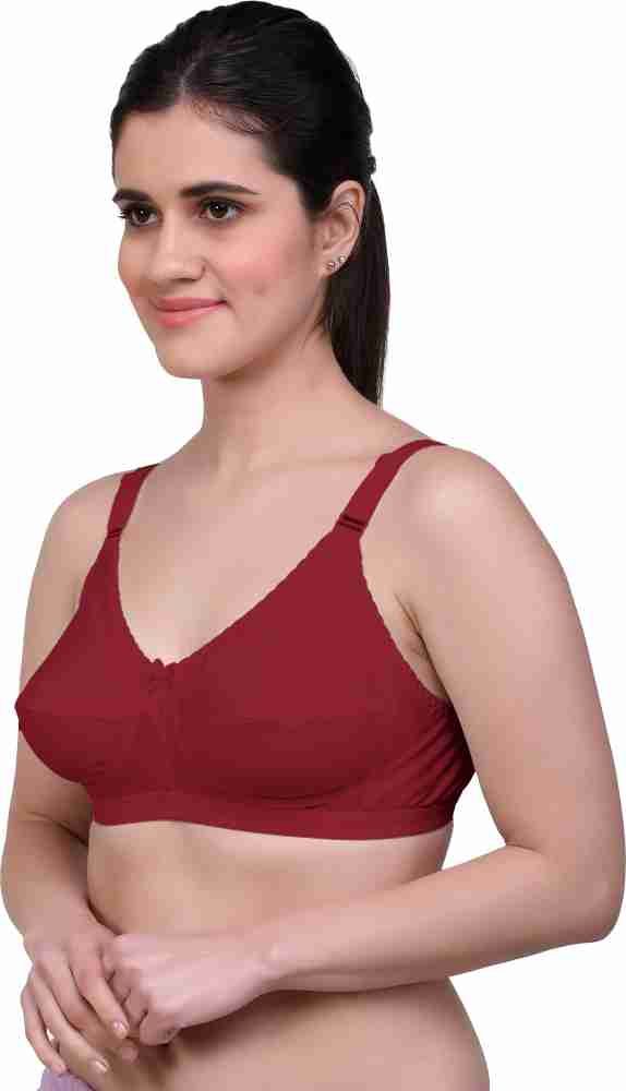 BODYCARE 6586 Cotton, Spandex BCD Cup Perfect Full Coverage Seamless Bra ( 38D, Maroon) in Mumbai at best price by Leean Apparels - Justdial
