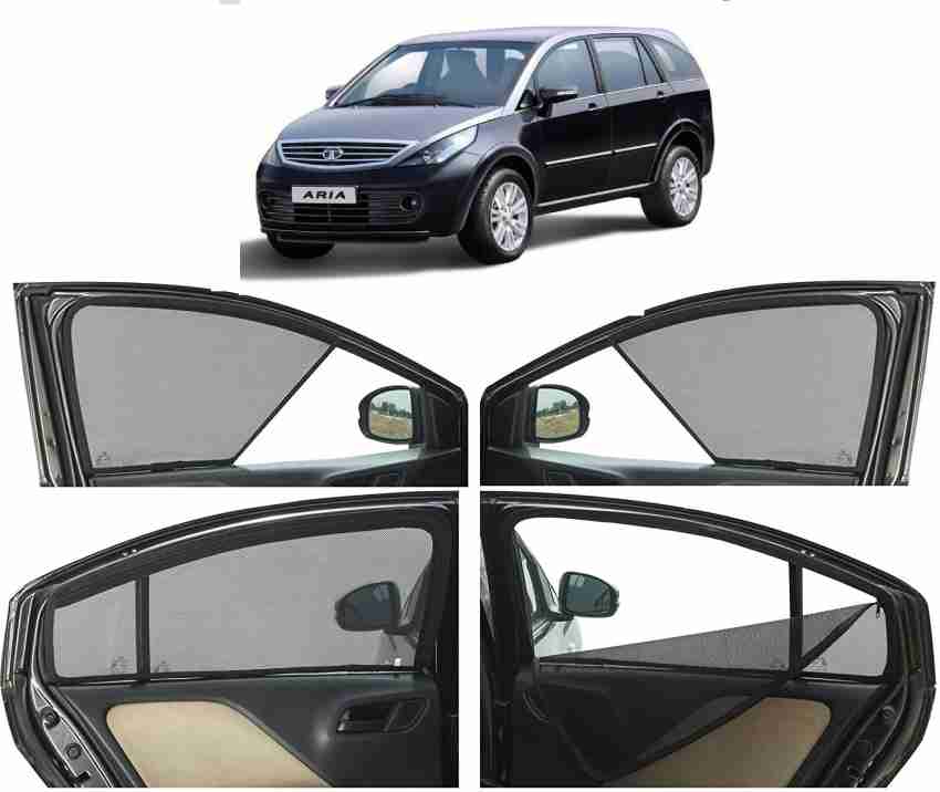 EURO Car Window Fix Sunshade Curtain (Non Magnetic) Compatible for