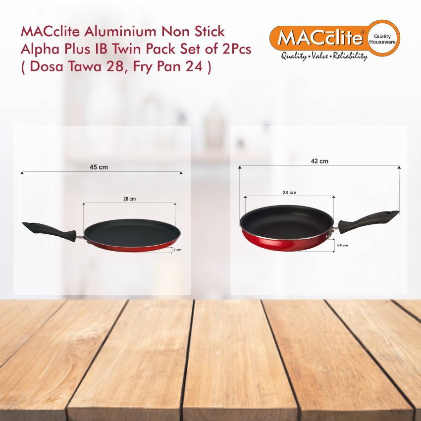 Non-Stick Dosa Tawa Induction Base 28cm, MACclite