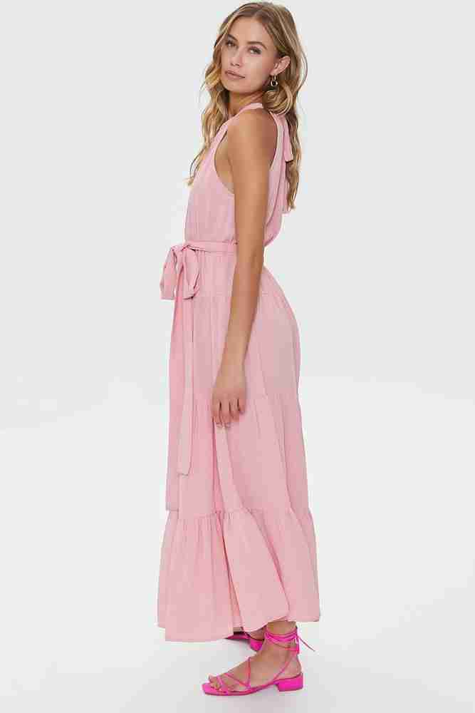 Forever 21 sales pink maxi dress