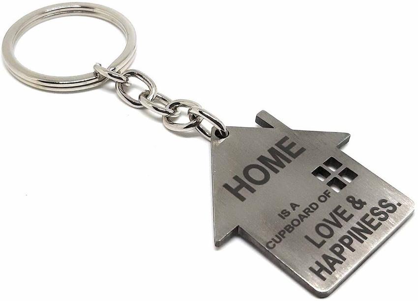 Home on sale shaped keychain