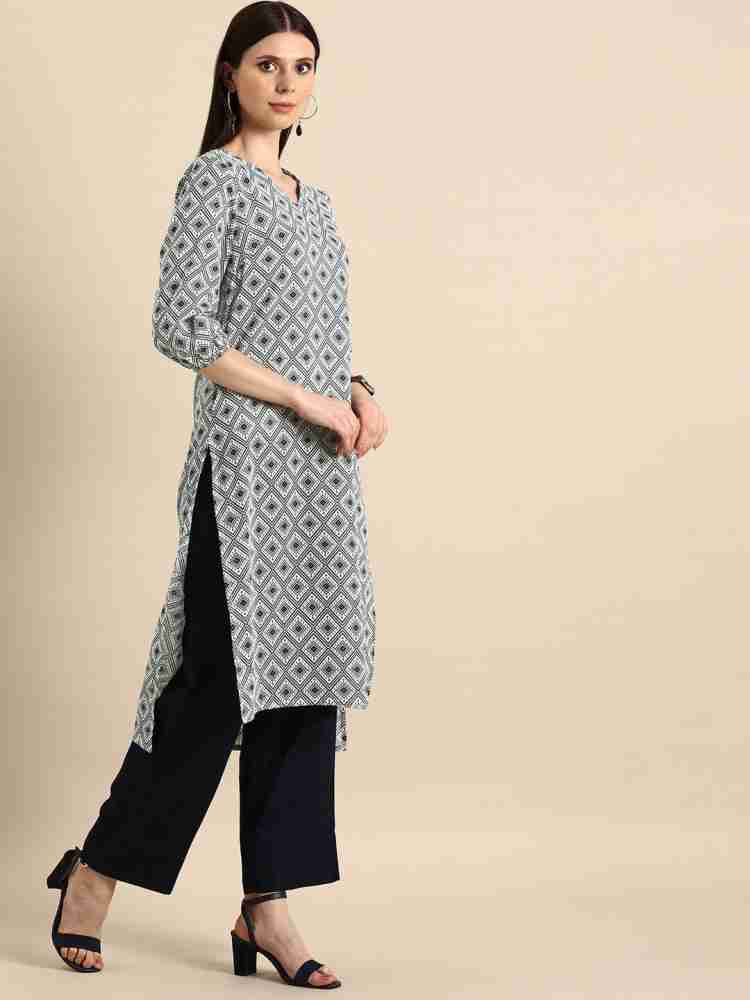 ANOUK Women Printed Straight Kurta - Buy ANOUK Women Printed