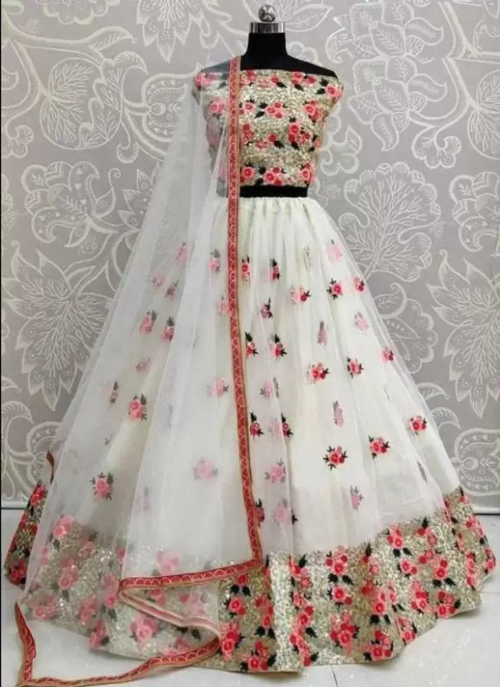 Kavir Shop Embroidered Semi Stitched Lehenga Choli Buy Kavir
