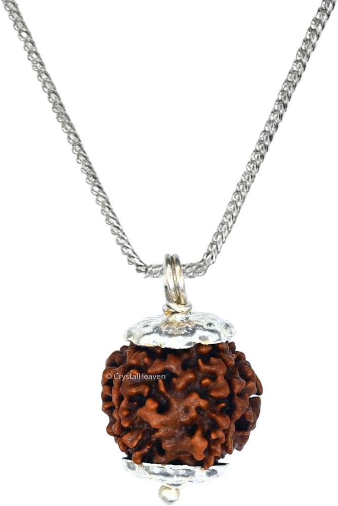 Silver chain with sale single rudraksha