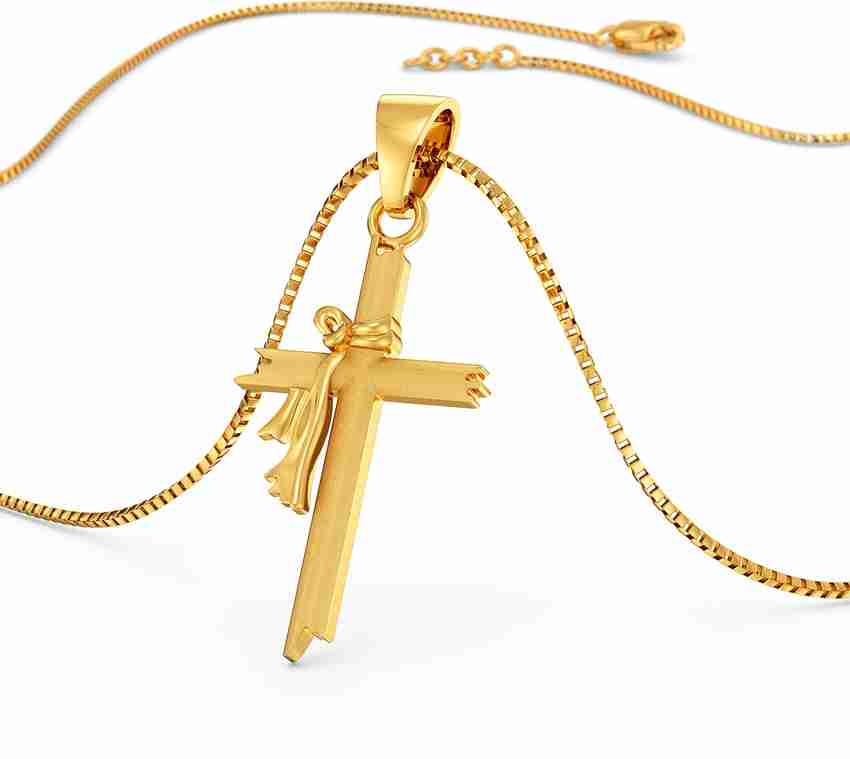 Gold cross pendant joyalukkas discount