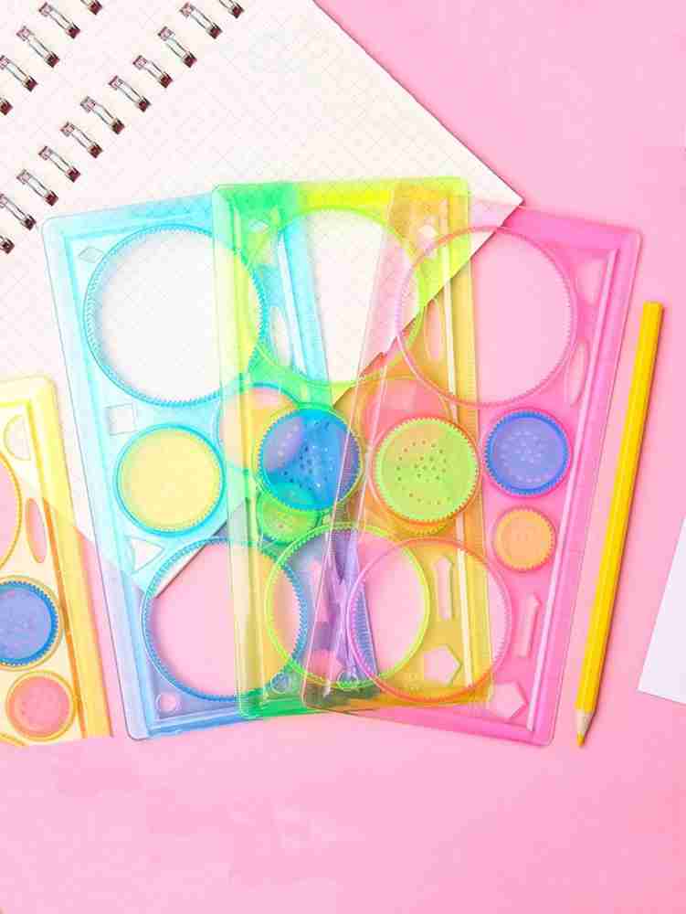 Plastic Multifunctional Spirograph Drawing Ruler, Size: 21*11cm(Approx) at  Rs 33.15/piece in Ahmedabad