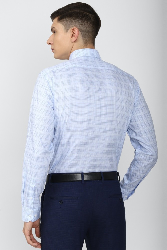 Van Heusen-Mens Full Sleeves Custom Fit Formal Check Shirt