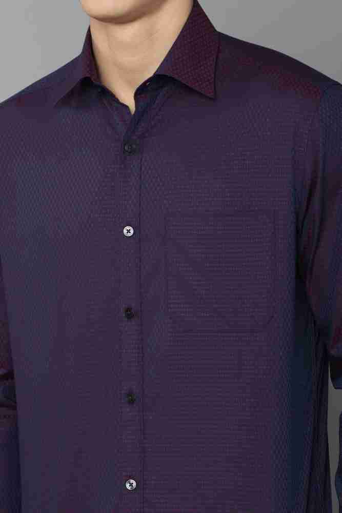 Buy Louis Philippe Louis Philippe Men Lavender Classic Fit Solid Opaque  Pure Cotton Formal Shirt at Redfynd