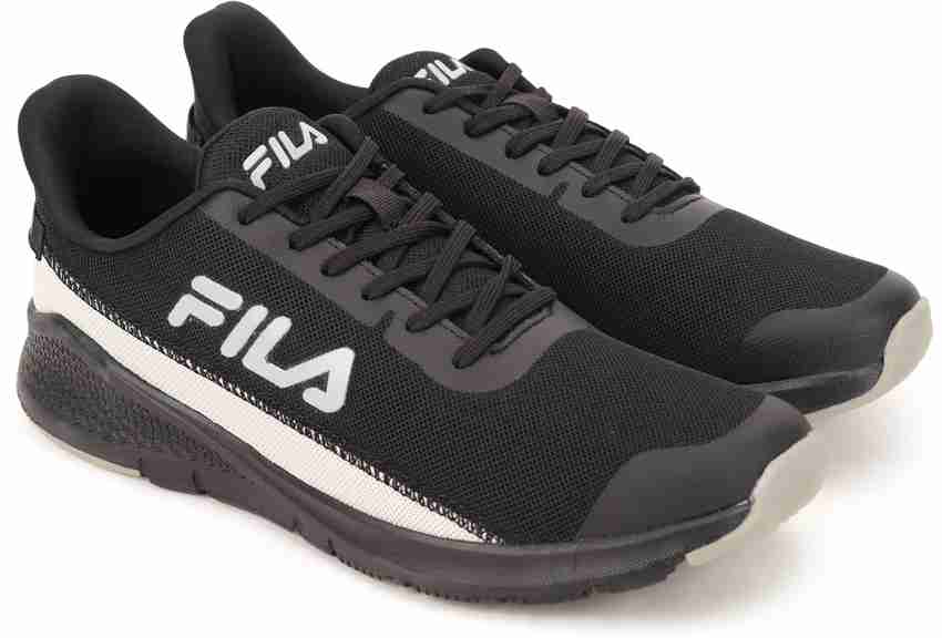 Fila black shoes mens deals