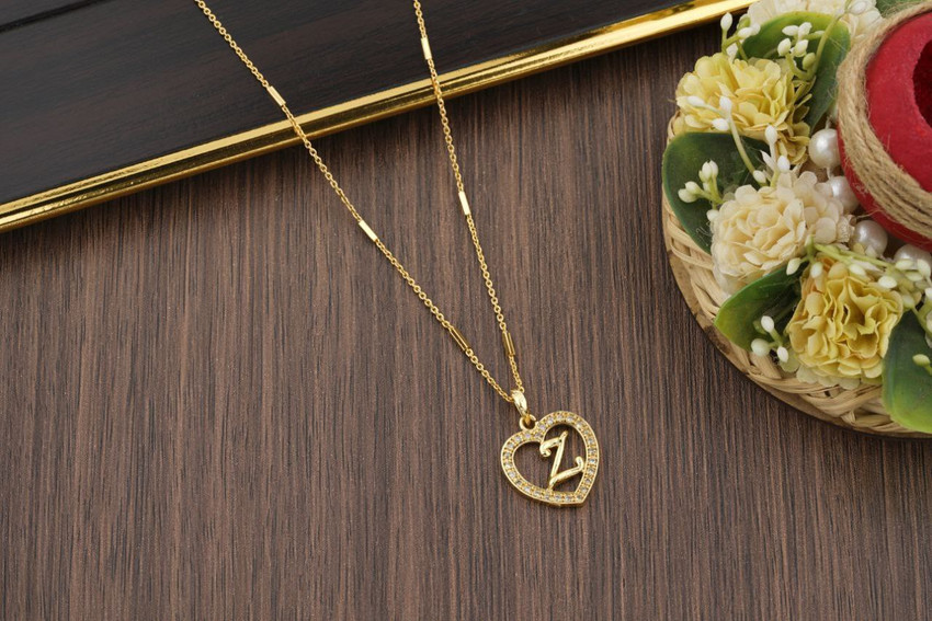 Z gold necklace discount