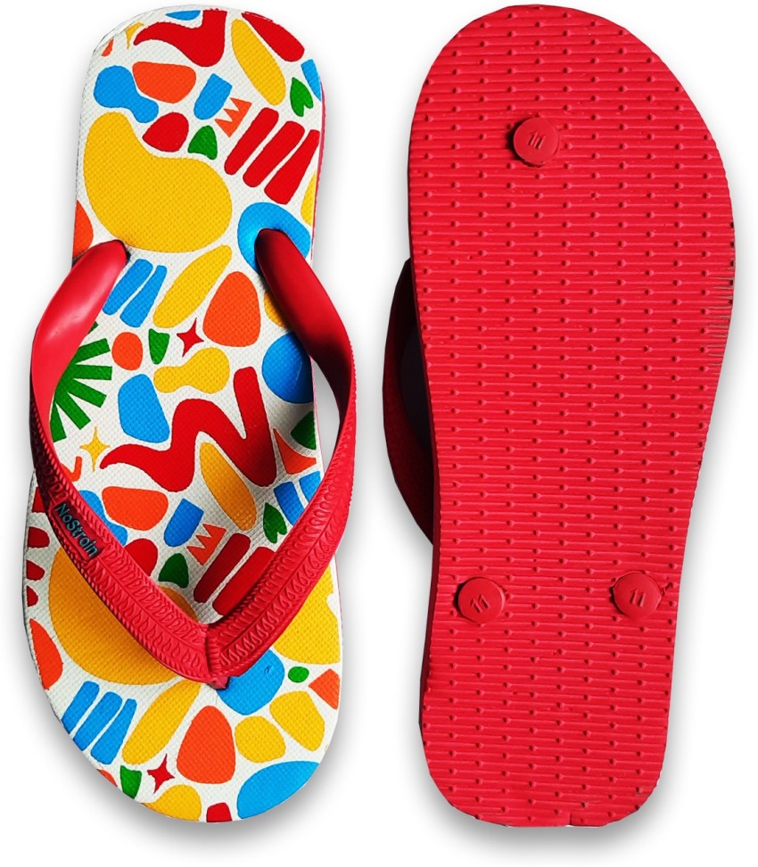 TwistedGeo Red Flip-Flops (Women)