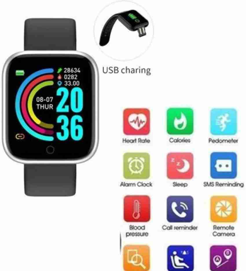 itup AAJ Y68 Calorie Counter Bluetooth Smart Band Fitness Watch