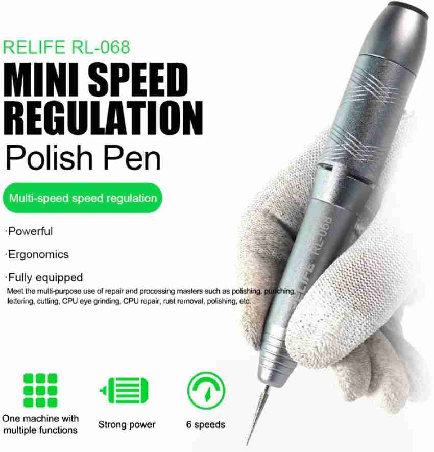 RELIFE RL-068C Electric Grinding Pen Intelligent Engraving Pen for Mobile Phone CPU IC Rust Remover Glue Tools