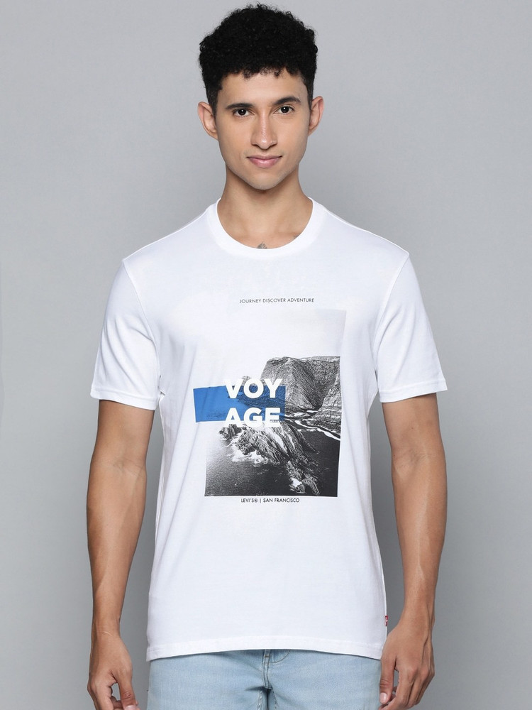 LEVI S Graphic Print Men Crew Neck White T Shirt Buy LEVI S