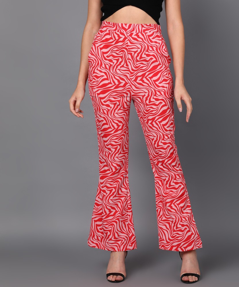 Stylish Trousers  Pants  Cigarette PentPencil Pent for women Red Ladies  Pant