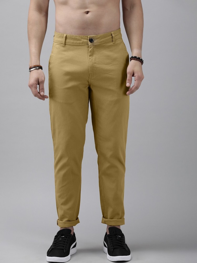 Roadster Slim Fit Men Grey Trousers  Buy Roadster Slim Fit Men Grey  Trousers Online at Best Prices in India  Flipkartcom