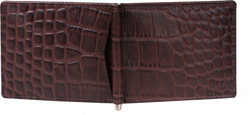 Men's Brown Crocodile Leather Wallet