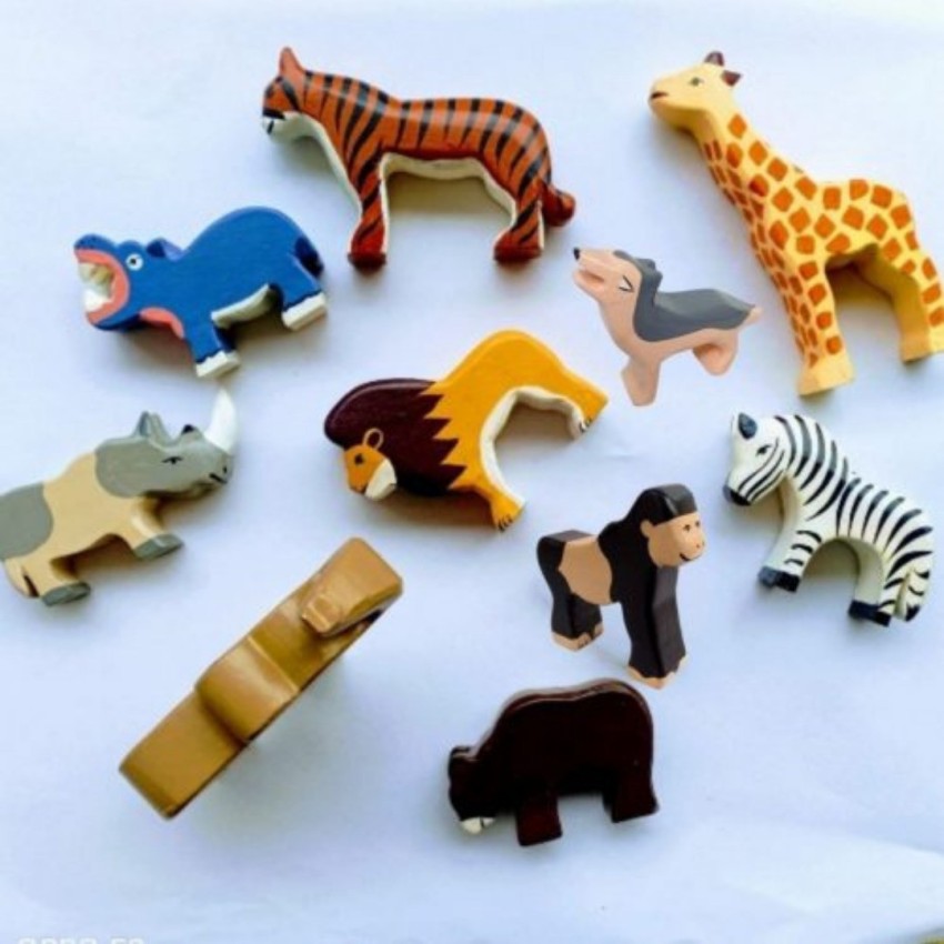 Wooden Toy (Wild Animals) at Rs 300, Handcrafted Wooden Toys in Lucknow