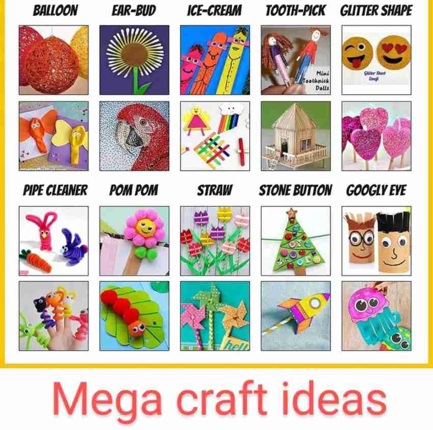 aizelX Craft Decoration items gift set for kids DIY Art Craft kit for Kids  Craft Art Craft Supplies Art Craft Set Art Craft Materials Glitter Tapes