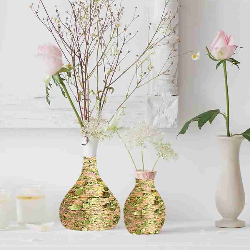 10pcs Handmade Natural Jute Burlap Hessian Flowers DIY Craft