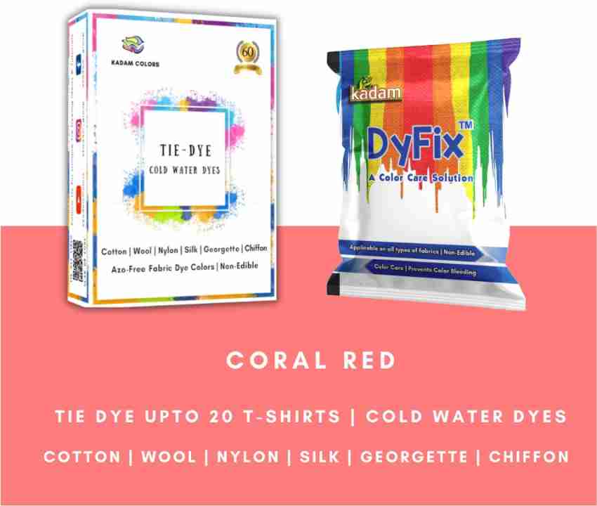 WELYEME Cold Water Dye Roral Red, Tie Dye Powder, Fabric Dye Powder for  Clothes